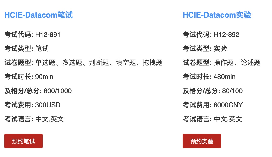 华为认证考试