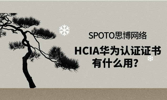 HCIA华为认证证书有什么用?HCIA认证含金量解读!