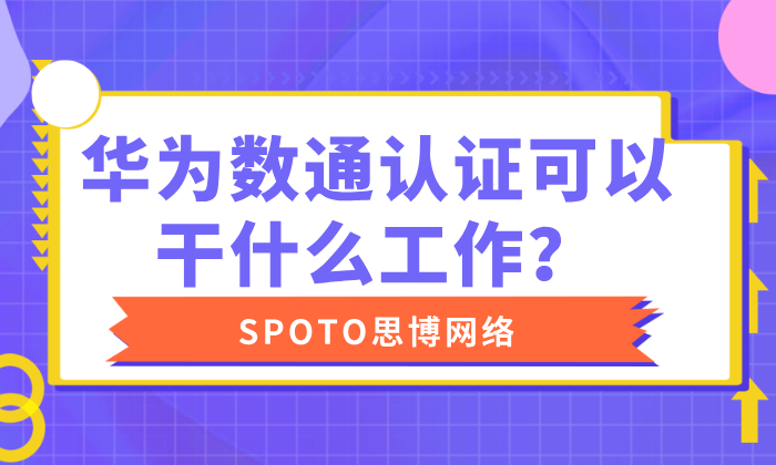 华为数通认证可以干什么工作？选对工作就是舒适区