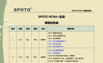 HCIE104班课程表