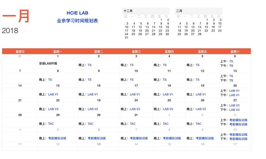 HCIE lab备考流程