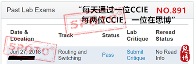 CCIE PASS 通过战报