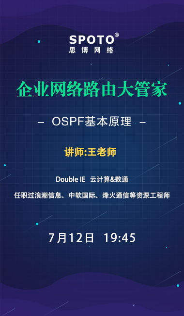 企业网络路由大管家 OSPF基本原理