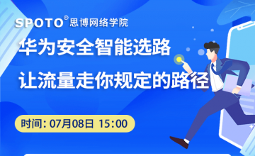 华为安全智能选路，让流量走你规定的路径！