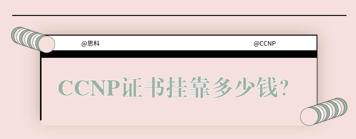 CCNP证书挂靠多少钱？
