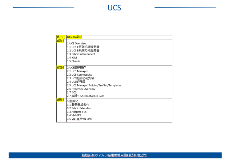 CCIE DC V3.0 UCS课程大纲