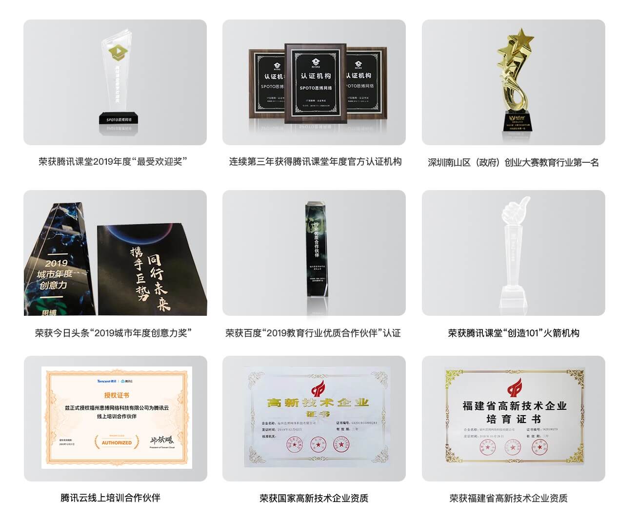 思博网络历年来各项荣誉 思博网络历年来各项荣誉