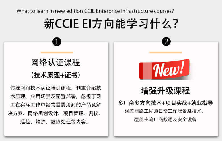新版CCIE EI能学习到什么