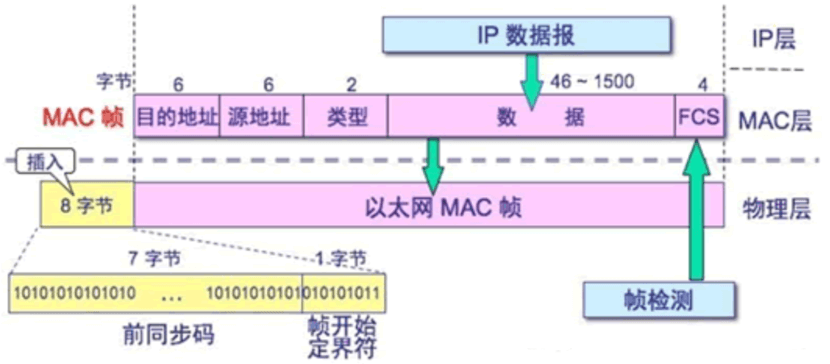 以太网帧格式图