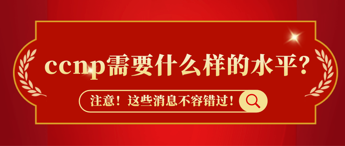 ccnp需要什么样的水平？