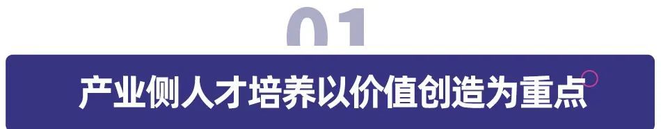 产业侧人才培养以价值创造为重点