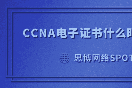 CCNA电子证书什么时候能看到？