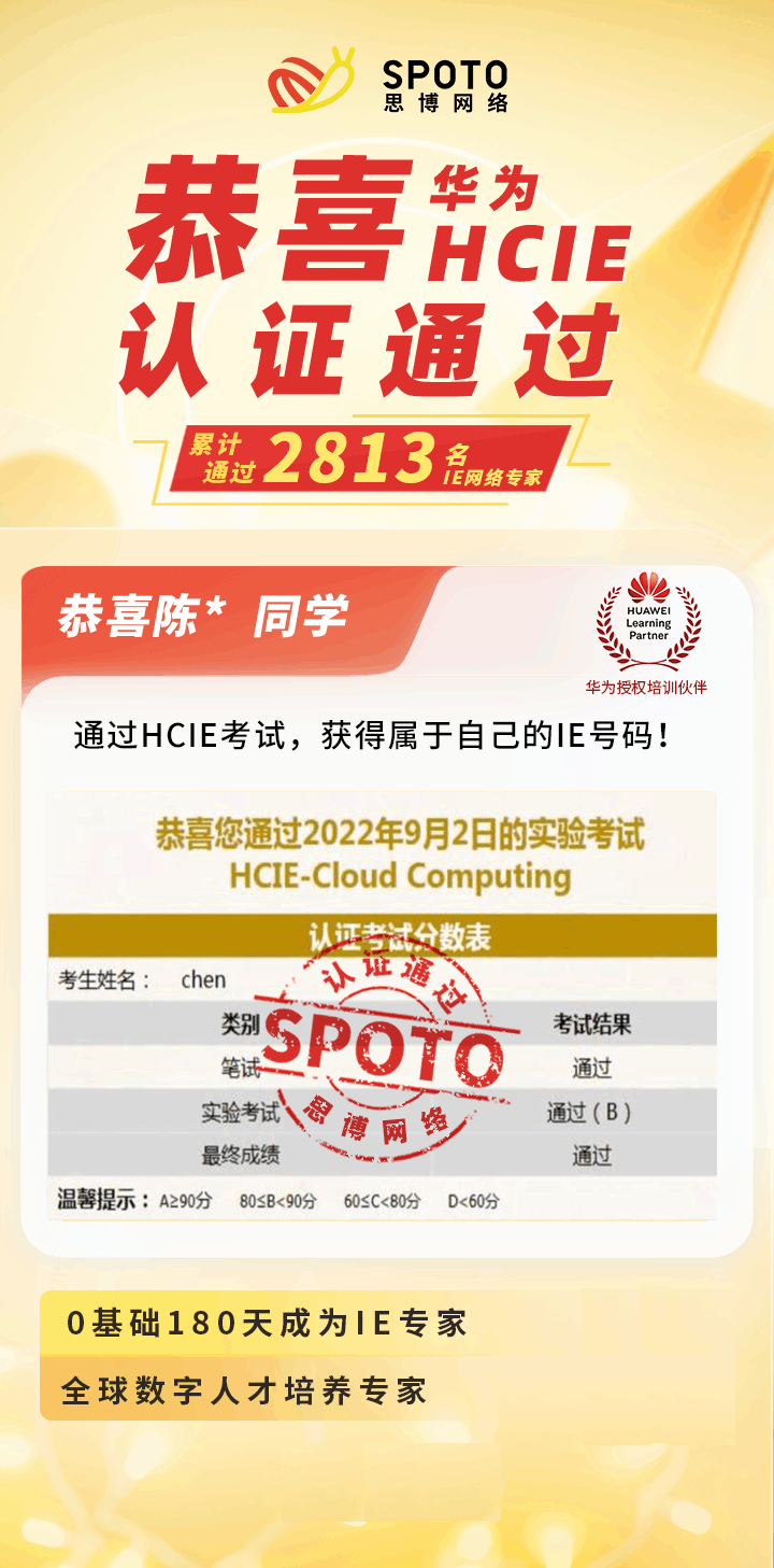 【战报】第2813名思博华为IE毕业啦