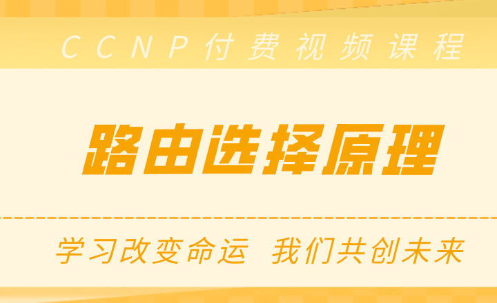 CCNP视频课程：路由选择原理