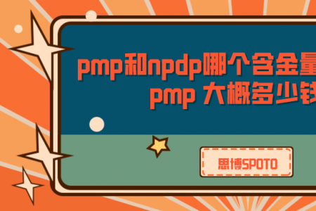 pmp和npdp哪个含金量更高？考pmp 大概多少钱？