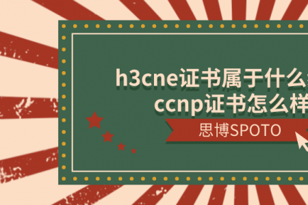 h3cne证书属于什么级别？ccnp证书怎么样？