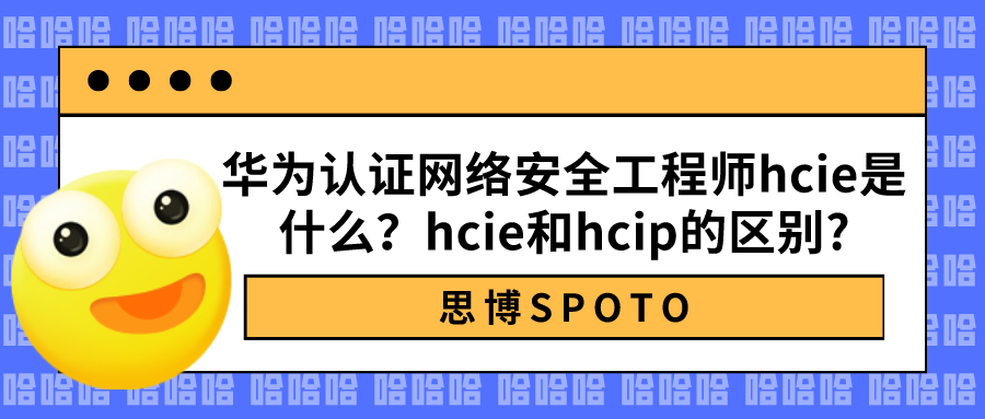 华为认证网络安全工程师hcie是什么