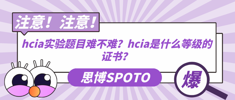 hcia实验题目难不难