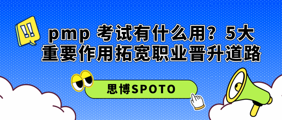 pmp 考试有什么用