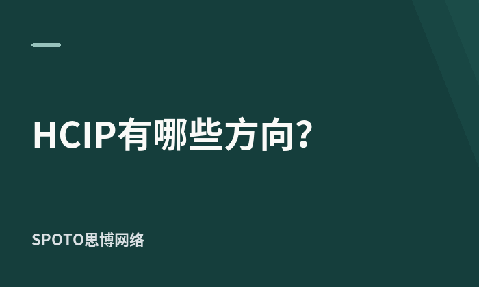 HCIP有哪些方向