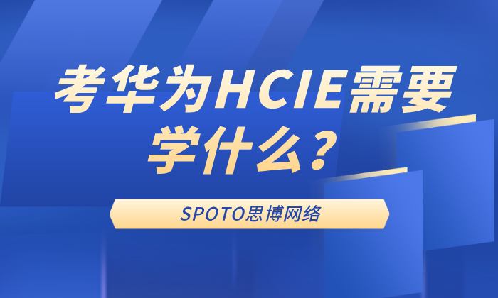考华为HCIE需要学什么